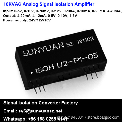 10KVAC High Voltage DC Analog Signal Isolation Amplifier